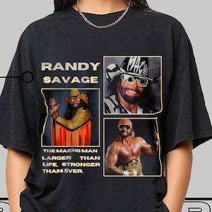 Vintage Randy Savage T-Shirt, Fan 90s Randy Savage, Tee, Macho Man Tee, Gift For Fan
