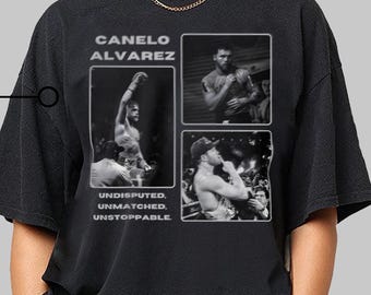 Vintage Canelo Alvarez T-Shirt, 90s Bootleg Boxing Shirt, Retro Hiphop Sports Gift for Boxing Fans