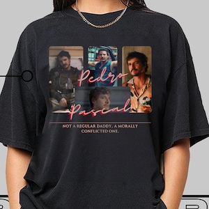Vintage Pedro Pascal Shirt, Unisex Pedro Pascal Sweatshirt, Bootleg Pedro Pascal Hoodie 90s Crewneck Fan Gift