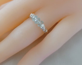 Aquamarine Ring Sterling Silver