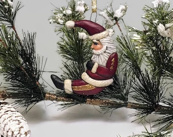 Moon Santa Etsy