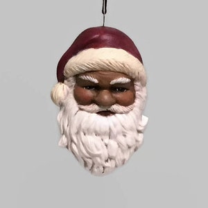 African American Santa Claus Christmas Ornament image 2