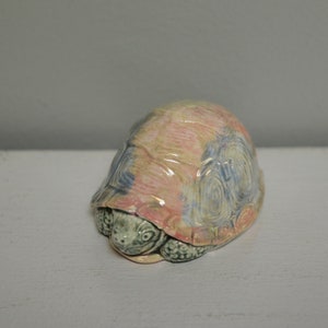 Ceramic Box Turtle PeekABoo image 1