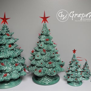 Ceramic Christmas Tree Night Light Evergreen image 3