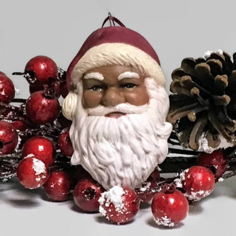 African American Santa Claus Christmas Ornament image 7