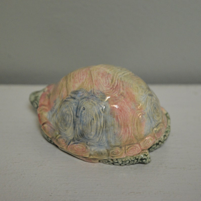 Ceramic Box Turtle PeekABoo image 4