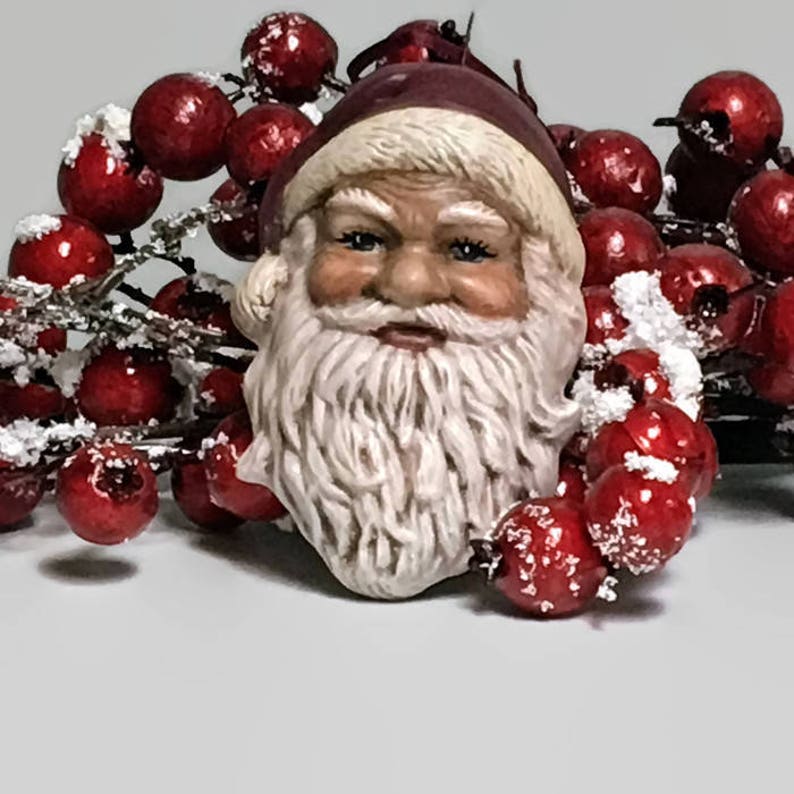 Ceramic Christmas Ornament Good Ole Santa Claus image 7