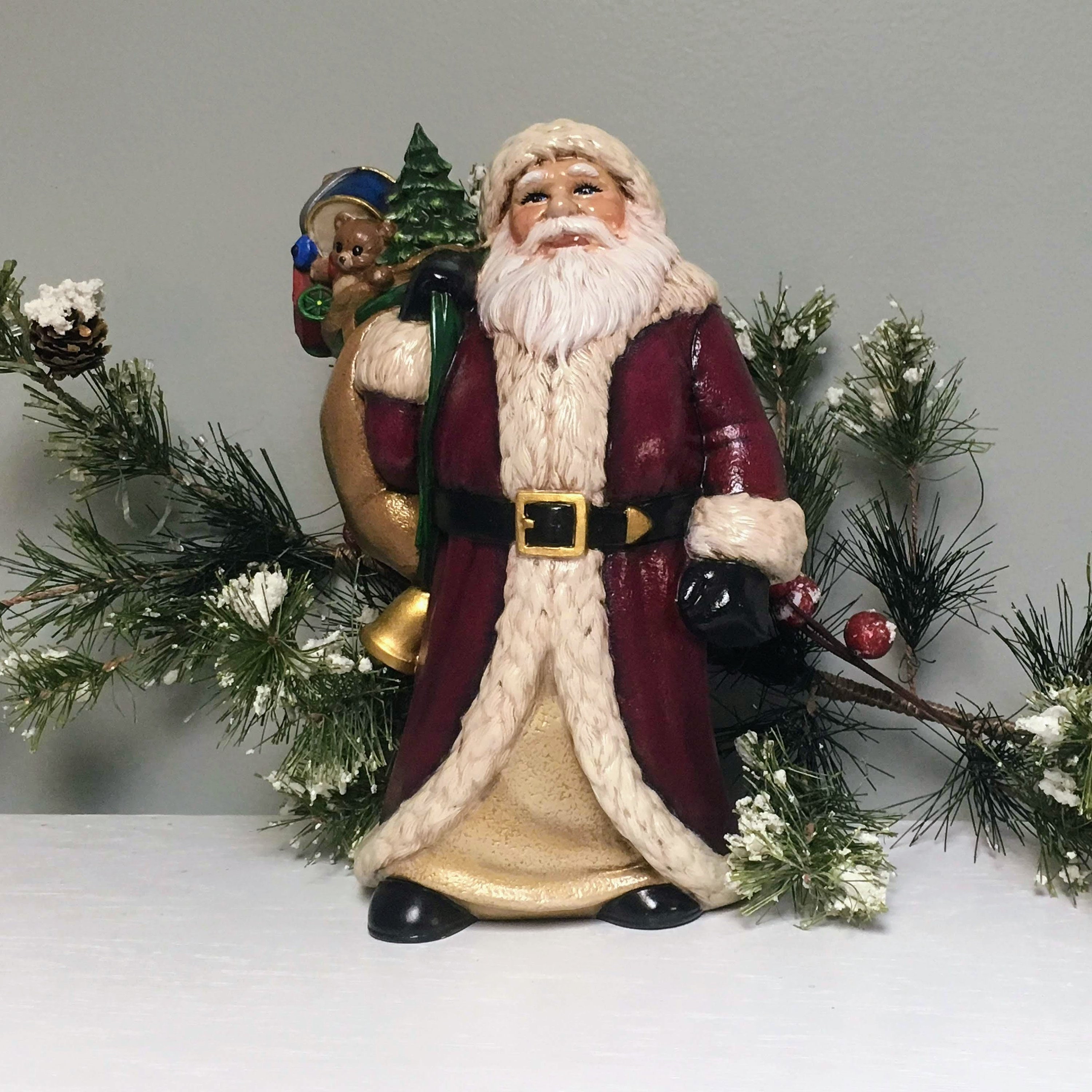 Ceramic Old World Santa Figurine - Etsy