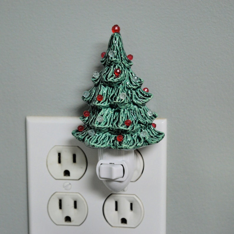 Ceramic Christmas Tree Night Light