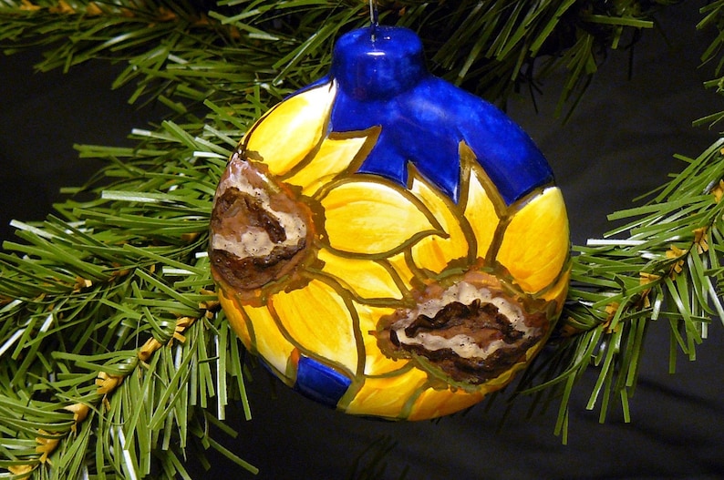Sunflower Christmas Ornament 