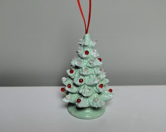 Ceramic Christmas Tree Ornament - Jade