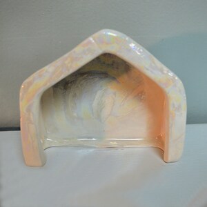 Small Ceramic Nativity Creche Scene Mother of Pearl image 8