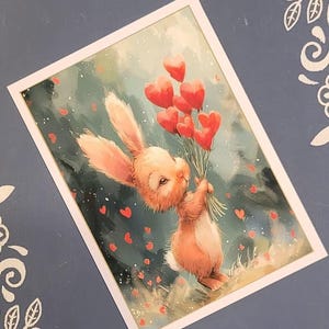 Paquete de tarjetas de felicitación de San Valentín con animales