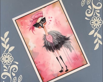 Flamingo, Greeting Card Bundle