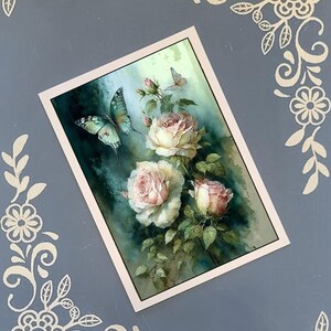 Pacote de cartões de felicitações e borboletas