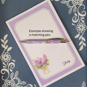 Personalized Pickle Lover Gift, Notepad Stationery image 3