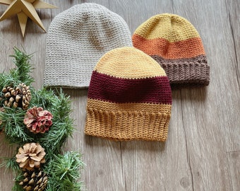 Knitted look crocheted beanie pattern | Unisex winter beanie | Crochet pattern | Stash buster | Christmas gift giving