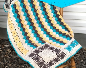 Stardust Baby Blanket Crochet Pattern PDF, téléchargement immédiat, couverture de berceau, accessoire de photographie, motif afghan au crochet, couverture de siège de voiture