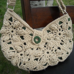 Granny Square Bag Crochet Pattern, The Kendra Crocheted Bag/Purse pattern, women's accessories, trendy crochet, over the shoulder bag