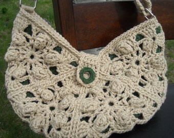 Granny Square Bag Crochet Pattern, The Kendra Crocheted Bag/Purse pattern, women's accessories, trendy crochet, over the shoulder bag