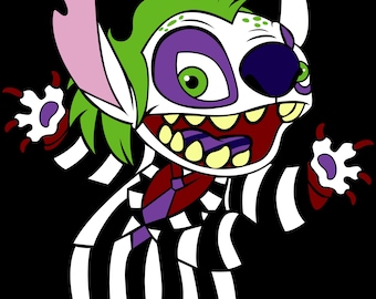 Halloween Stitch Beetlejuice - Digital SVG/DXF/PNG