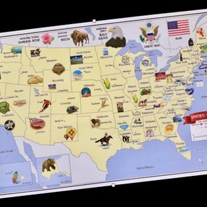 Carte des Etats-Unis d'AMÉRIQUE Carte des Etats-Unis