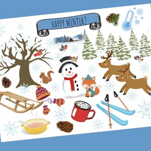 BON HIVER ! Carte postale