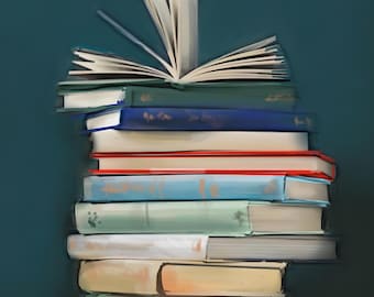 Postal TANTOS LIBROS