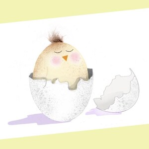Cartão postal CHICK - Aniversário, Páscoa, Chá de Bebê