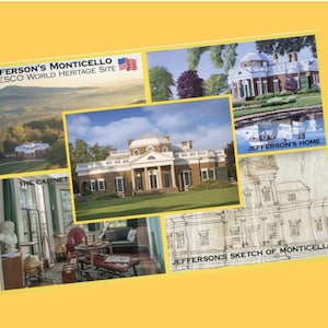 Carte postale UNESCO MONTICELLO VIRGINIA Views