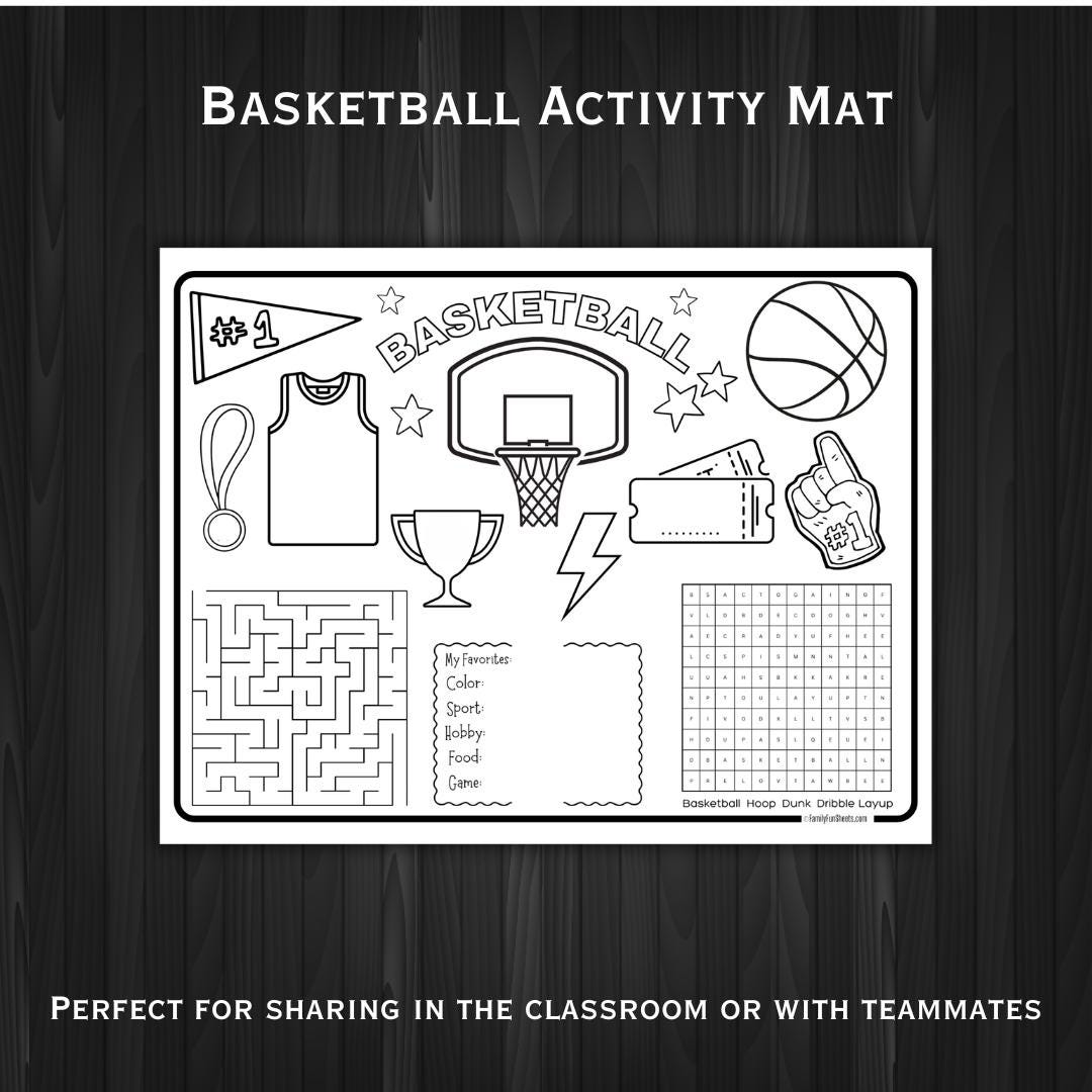 Basketball Paper Worksheet Basketball Coloring Pages Basketball Activities for Kids Basketball ...