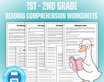 1st Grade Reading Comprehension Passages for 2nd Grade Reading Comprehension Worksheets Reading Worksheets for 1st Grade Writing Worksheets
