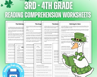 March 3rd Grade Reading Comprehension Worksheets for 4th grade 4th grade Reading Comprehension Worksheets Reading Worksheets for 3rd and 4th