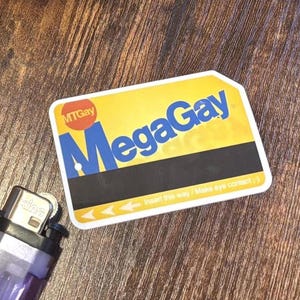 MTA MegaGay MetroCard-sticker