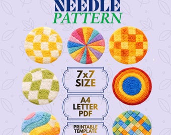 Rainbow Punch Templates + Free Guide – 7 Beginner-Friendly Digital PDF Patterns