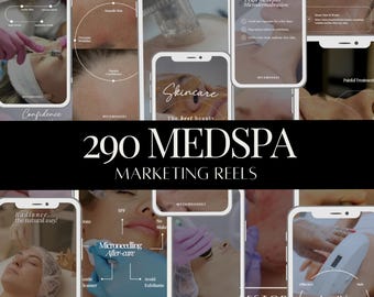 Medspa Reel Templates: Social Media Content for Canva (Digital Download)
