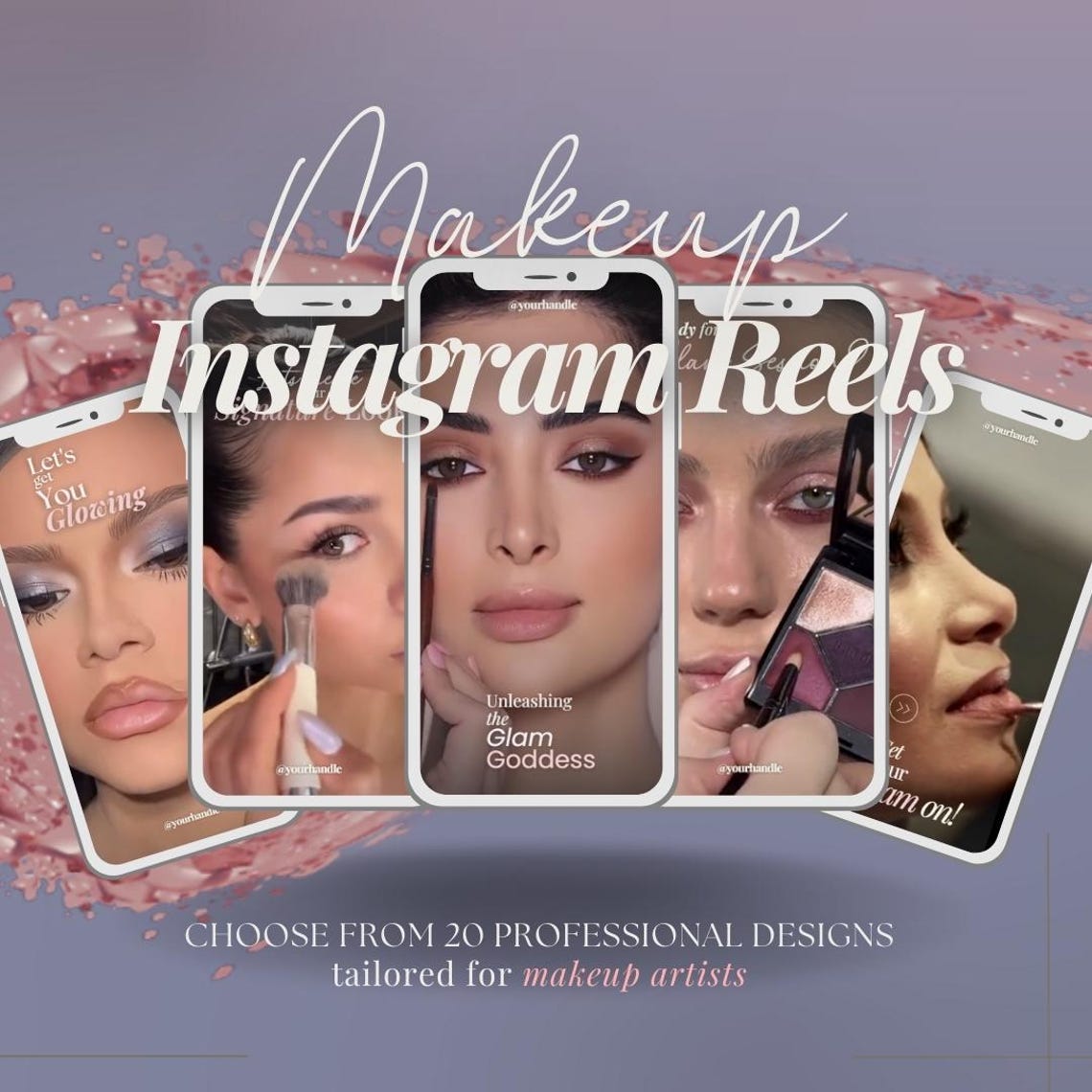 MUA Instagram & Tiktok Reel Templates | Luxury Makeup Artist Story ...