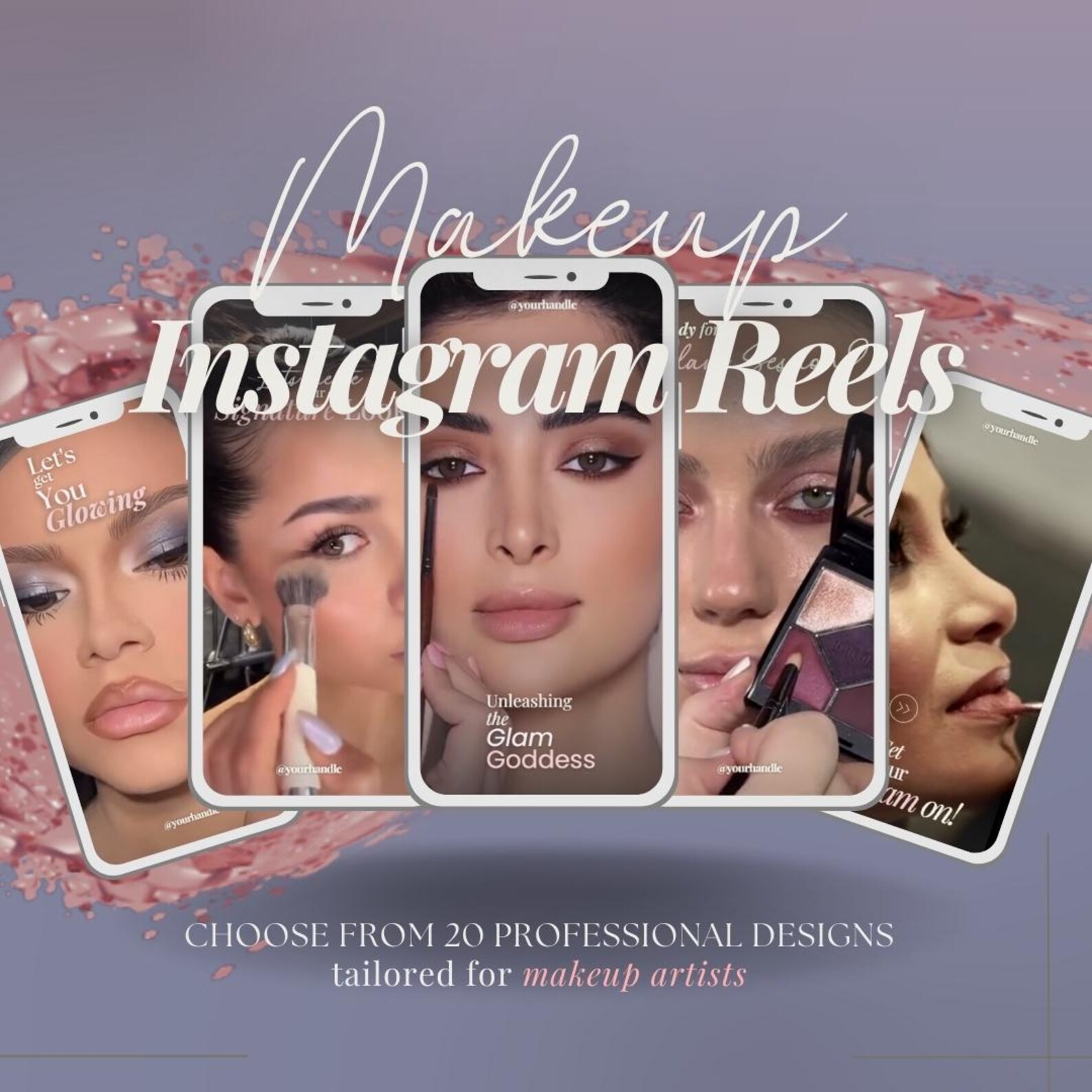 MUA Instagram & Tiktok Reel Templates | Luxury Makeup Artist Story ...