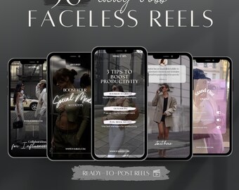 Instagram Faceless Reel | Canva Instagram Reel Template | TikTok Video Template | Lady Boss Reel | Business Coach Reel | Social Media Post