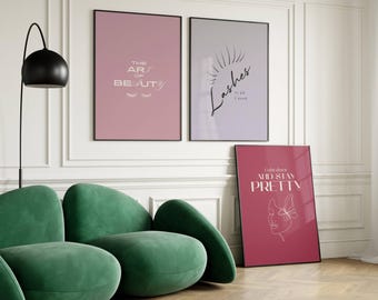 Beauty Salon Wall Art: Esthetician Room Decor (Digital Download)