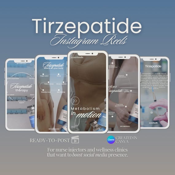Plantillas de reels de terapia con tirzepatida: Videos para bajar de peso en redes sociales (Canva) - Etsy Mxico Plantillas de reels de terapia con tirzepatida: Videos para bajar de peso en redes sociales (Canva) - Etsy Mxico