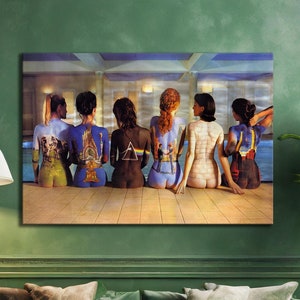 Pink Floyd Indoors Body Painting Canvas Wall Art: Unique Album Cover Decor, Perfect for Music Lovers and Vibrant Home Interiors
