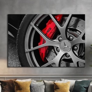 Mercedes XS Wandkunst: Elegante Sportwagen-Wanddekoration für Mercedes-Enthusiasten, perfekt als modernes Wohndekor