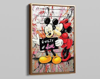 Banksy / Rency Mickey Mouse ミッキーマウス 2$ MICKEY MOUSE Graffiti LOVE Genuine $2 US Bill Pop Art SIGNED