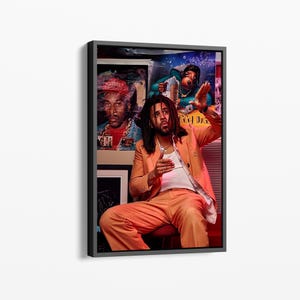 J. Cole Canvas/Poster – Hip Hop Wall Art, 2014 Forest Hills Drive Decor, Perfect for Music Lovers & Modern Home Design