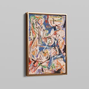 Jackson Pollock Wall Art, Abstract Canvas Print, Home and Living Room Decor, Jackson Pollock Canvas Print, Large Canvas Wall Art