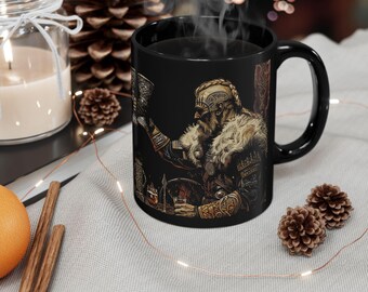 Viking Valhalla Mug - Valhalla Feast Cup, Norse Mythology Gift, Viking Coffee Cup, Berserk Warrior Drinkware, Skal