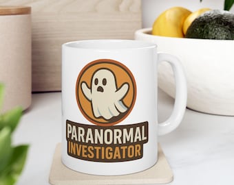 Ghost Hunting Mug, Paranormal Investigator, Paranormal stories gift, Spirit sound, Ouija board, Cursed present, Spirit Box scary ghost story