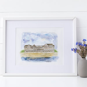 Beauport Hotel - Gloucester, Massachusetts - Watercolor Painting - Massachusetts Coast Painting - Beauport Wedding