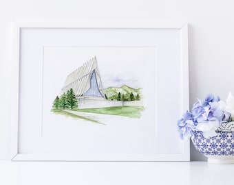 11x14 8x10 13X19\u201d Chapel at the Air Force Academy Available in 5x7 Fine Art Print